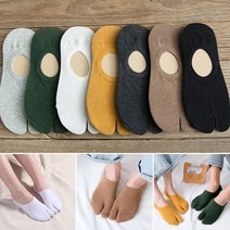 두 손가락 양말 여름 빗질 면화 커플 버선 양말 통기성 두 발가락 양말 여성 남성 미끄럼 방지 보이지 않는 로우 컷 보트 양말