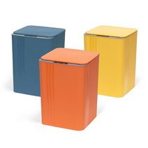 자동 센서 쓰레기통 인테리어 휴지통 17L, 블루