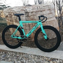 BMX 트위터 언노운 MTB 전동 하이브리드 픽시자전거 고정 기어 알루미늄 합금 700c 52cm 70mm 림 높이 메틀러 머슬 스포크 휠 52cm 25.4mm 스템 시트, 하얀