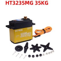HTWARK-고속 메탈 기어 35kg 대형 토크 디지털 서보 Rc 자동차 크롤러 Scx10 Trx4 1:8/1:10 Rc 자동차 트럭 로봇 부품용, 1x35kg 180 Degree
