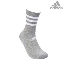 아디다스 3S 쿠션 크루삭스 1P FH6627 장목양말, 그레이화이트/M