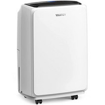 Yaufey 2500 평방 피트 가정용 제습기 중대형 방 및 지하실용 자동 또는 수동 배수 기능 1 4L(0 48갤런) 물탱크 용량 - 저소음 24시간 타이머, 232.2제곱미터(2500제곱피트