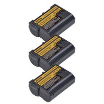 니콘 z5 z6 z6 ii z7 z7ii d780 d850 d7500 d500 d600용 2280mah en-el15c el15c en el15 배터리 + led 듀얼 충전기, 협력사, 3 배터리