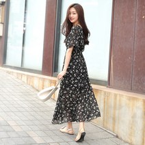 데일리앤 쉬폰 플라워 원피스