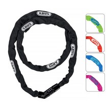 아부스 4804c 자전거 자물쇠(75cm) 열쇠 잠금장치, 블랙