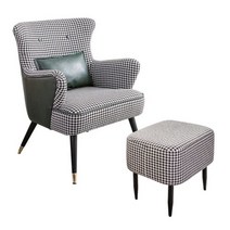 일인쇼파 포인트 의자 무스타슈 볼드체어 1인 bold, 싱글의자+스텝(청색+쿠션포함)