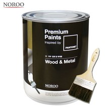 철재/목재용 팬톤 페인트 우드앤메탈 반광 1L, Neutral Gray(17-4402)