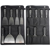 7pcs 탄소 강철 퍼티 나이프 스크레이퍼 플라스틱 손잡이 벽 삽 석고 칼 건설 도구 1 "1.5" 2 3, 한개옵션0
