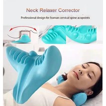 목 뒷목 뻐근 뭉침 지압기 마사지기 누워서 하는 안마기 릴렉서 베개 인공물 수면 지원 베개, 핑크에이