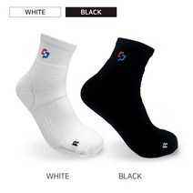 컴포트 챌린저 아킬레스 발목 테이핑 양말 블랙 화이트 2개, 블랙 화이트 2종