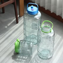 매실 담그는통 담는 담금주 수제청 발효주 효소 매실청 유리병 용기 과실주 술담는병, 3L