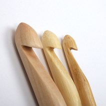 야나 나무재질 왕코바늘(점보코바늘 10 12 15mm) 코바늘 뜨개질 뜨개용품, 10mm