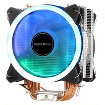 공냉 cpu 저소음 쿨러 수냉식열교환기 컴퓨터 구성 요소 CPU 쿨러 팬 46 히트 파이프 120mm PWM 4PIN 조용한 LGA 1155 1156 X79 X99 AMD 냉각, ST6-2FAN-RGB