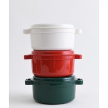 [실리] 푸드팟350ml 3P세트, 크림화이트3P