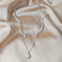 SUMENG 비즈 넥 체인 Kpop 진주 초커 목걸이 골드 컬러 고스 쥬얼리 을 위한 목 펜던트 칼라 2022, Silver Color 2