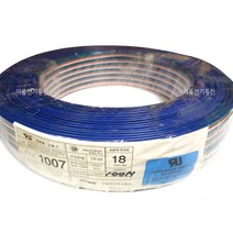 UL1007 납작플렛케이블 / 연접4core 납작4코어가닥 압축리본후레이트 플레이트 플랫 평케이블 AWG 18 20 22 24 / 4Core / 롤 100M, AWG22 x 4C (100M)