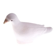 초보 마술 용품 마술도구 재미있는 마술 트릭 살아있는 라텍스 클로즈업 비둘기 특수 효과 마술 환상 고무 비둘기 마술 소품, 하얀