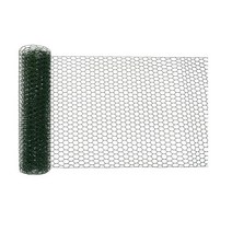 담장 울타리 휀스 가림막 펜스 철망 치킨 와이어 PVC 코팅 가금류 그물 육각 펜싱 원예, 5.Black