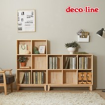 데코라인 코넬 레스트 6칸 원목 책장 DDR017C, 세로형