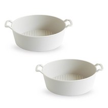 푸코 플레이트 무광 다용도볼 2p set 샐러드볼 파스타볼 접시 그릇, 화이트