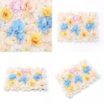 라온지니 조화 꽃벽 60X40CM 벽조경 포토월 조화장식