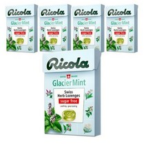 무설탕 스위스 허브캔디 리콜라 글라시어민트, 40g, 4개