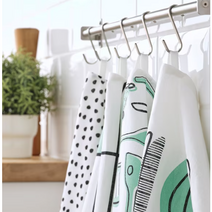 [이케아우프다테라] 이케아 RINNIG 린니그 행주 화이트/그린/패턴 45x60 cm ikea kitchen towels 4 p 세트, 2 세트