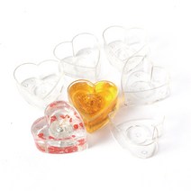 티라이트 투명하트 홀더 플라스틱 PC재질, 50개