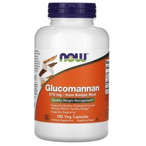 NOW Foods 글루코만난 575mg 베지 캡슐 180정