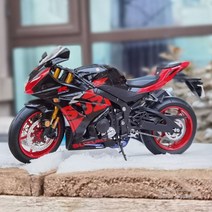 LCD Model 스즈키 GSX-R 1000R 오토바이 모형 바이크 다이캐스트 1:12, 블랙 레드