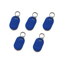 5/10pcs IC ID UID 재기록 가능한 복합 키 태그 Keyfob 듀얼 칩 주파수 RFID 125KHZ T5577 EM4305 13.56MHZ 변경 가능 쓰기, [02] 5pcs blue