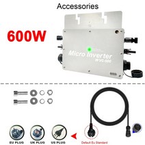 wvc 700w 600w micro solar grid tie 인버터 방수 등급 ip65 used for solar pv dc28-50v ac 120v 230v panel smar, led 없는 wvc-600w, 22-50v, 80-160VAC