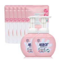 온더바디 세꼼마 버블 항균 핸드워시 250ml 2개+리필 200ml 6개 (파우더)