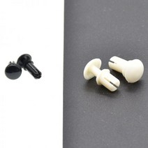 모든 차량용 클립 세트 나일론 리벳 4mm 5mm 블랙 화이트 50 개, R5055(50PCS) 2, Whit