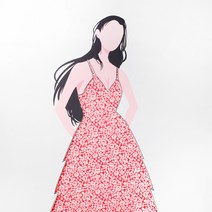 나염 폴리원단 꽃무늬패턴 꽃 원단 슬링백 의류원단 소품만들기 패브릭원단 홈패브릭 6종, 오닉스, 레드