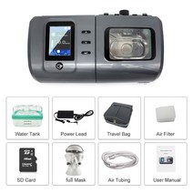 양압기 COPD CSA 폐 기능 방전을위한 이중 수준 ST Bipap 인공 호흡기 기계를 가진 RESOXY 의학 자동, 바이팝 폐암, 우리 플러그, 02 FMI_01 EU 플러그