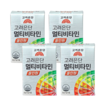 고려은단 멀티비타민 올인원 종합비타민 1 560mg x 60정 x 4박스 /sj