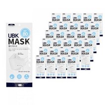 UBK 황사 마스크 대형 KF80, 10개입, 4개, 화이트