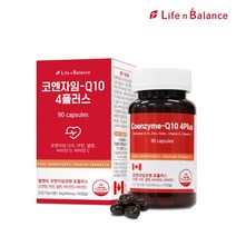 엘엔비 코엔자임 큐텐 Q10 포플러스 500mg x 90캡슐 / 항산화 혈압감소 도움 코큐텐 아연 비타민D, 5개