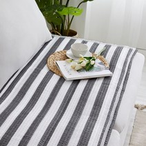 해밀홈 끈적이지 않고 시원한 스트라이프 시어서커 여름 소파패드 3인 / 4인