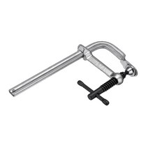 QDY 헤비 듀티 F 클램프 6-1/3-인치 x 3-3/20인치(160 x 80mm) 1개 팩, 은, 합금강