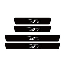 스커프 도어 차량문 플레이트 악세사리 자동차 보호용 스티커 탄소 섬유 씰 스커프 플레이트 장식 푸조 GT, 10 207