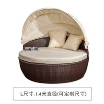 야외 라탄 침대 썬베드 펜션 야외 수영장 벤치 소파 테라스, K
