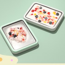 철판아이스크림기계 제조기 정통 메이커 수제 머신 홈메이드 과일 업소용 젤라또, 스카이블루 304 스테인레스