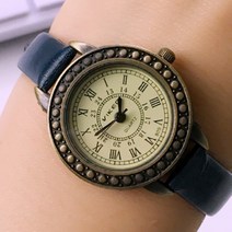 새라주미 여성 손목시계 가죽 패션