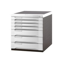 지맥스 서류보관함 3단 5단 7단 10단 우드 서류함, 미디움 7단, 월넛