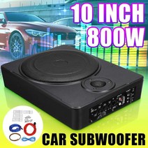 10인치 800w 12V 차량 앰프 서브우퍼 차량 오디오 슬림 언더 시트 액티브 서브우퍼 베이스 스피커, 협력사