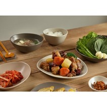 조약돌 그릇세트 2인 12P(크림 베이지 코코아), 크림