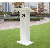 1인용 아크릴 화이트 단상 연설대 사회대, 로고