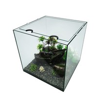 청룡아쿠아 45큐브 일반어항+라운드뚜껑 세트 45x45x45cm 6T